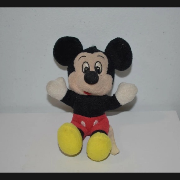 Vintage Disney Mickey Mouse Plush Keychain Disneyland Walt Disney World - Picture 2 of 6